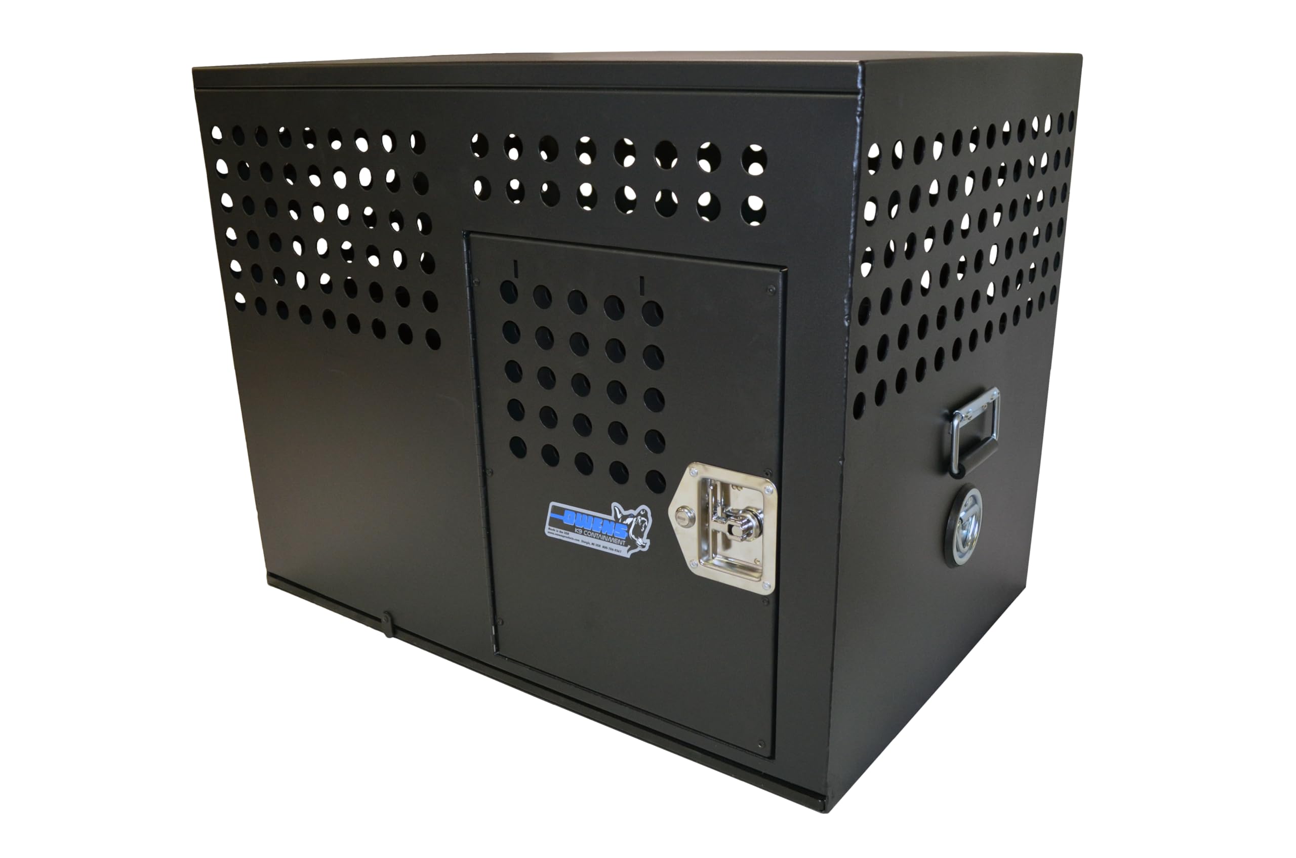 Heavy Duty Owens Products Tactical Containment PC Flat Texture Door on Side - Black 55310