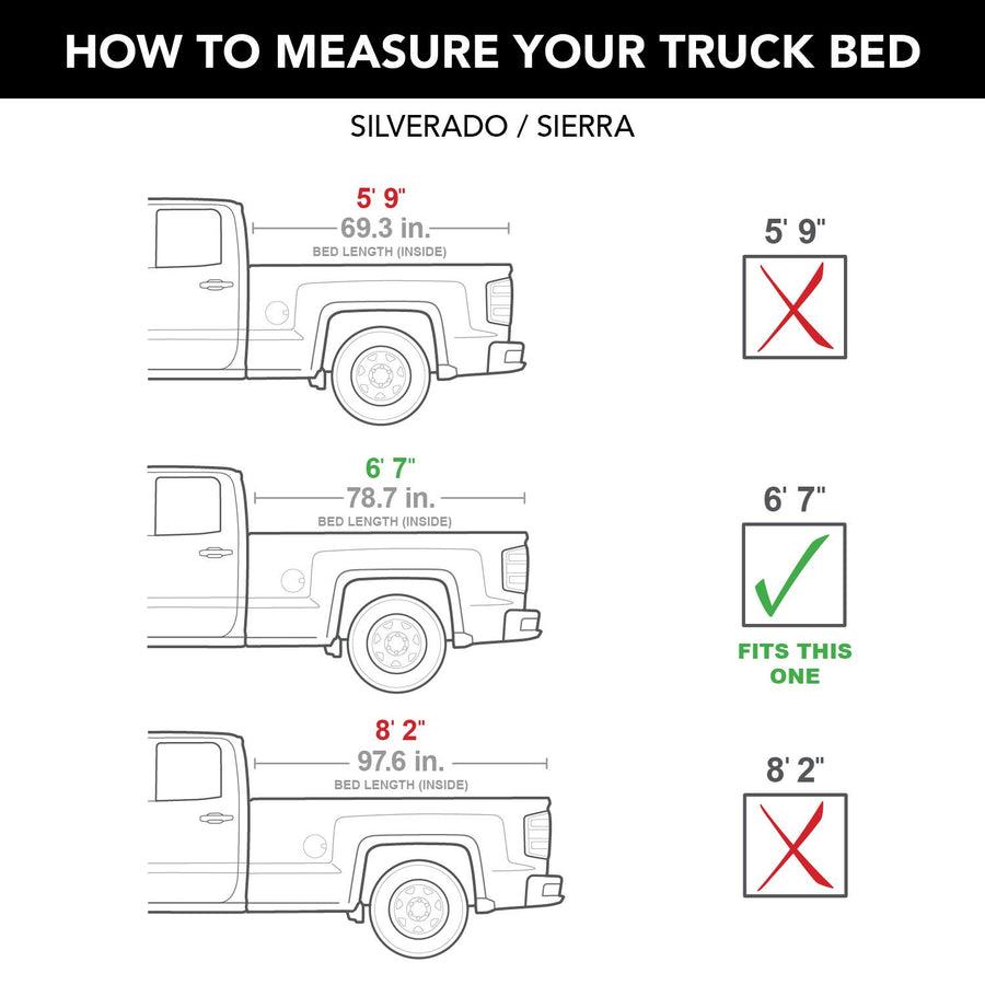 RetraxONE MX RealTruck Retractable Truck Bed Tonneau Cover | 60432 | Fits 2007 - 2013 Chevy/GMC Silverado/Sierra 1500, 2007-14 2500/3500, wide rail option 6' 7" Bed (78.7")