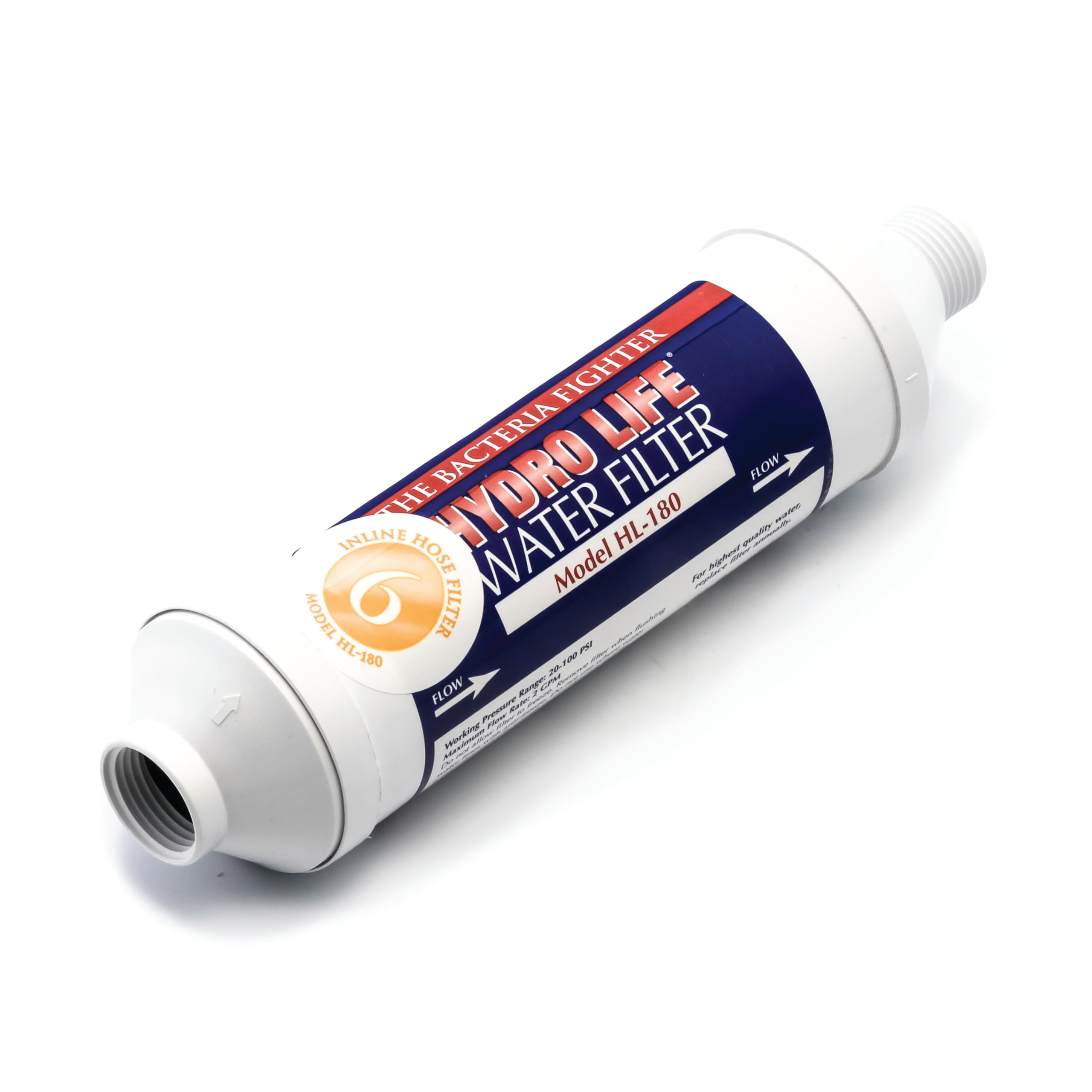 Camco 52133 Hydro Life HL-180 Disposable Inline Hose Filter