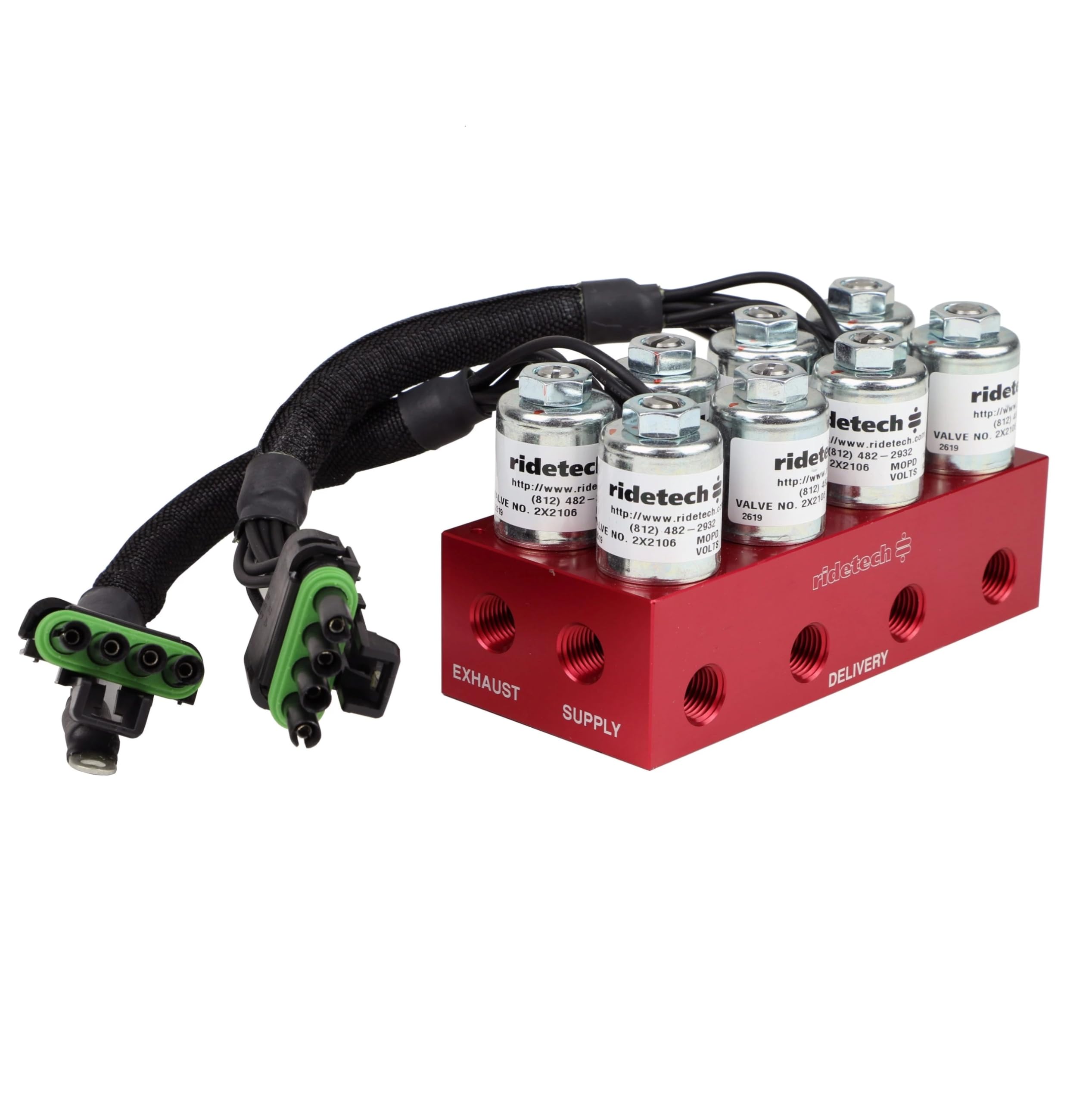 RidePro E5 Air Ride Suspension Universal Control/Management System | 5 Gallon Tank | Dual Compressor Kit | Valves 1/4 inch