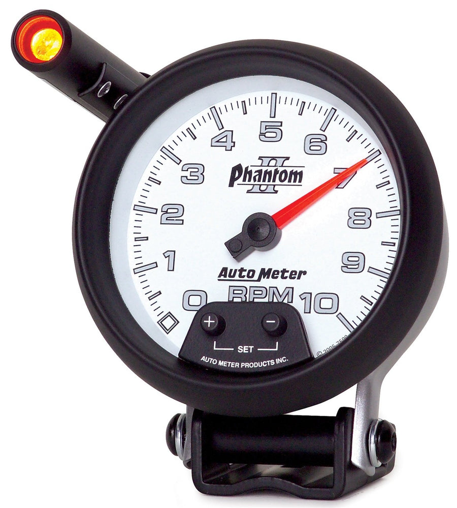 Auto Meter Phantom II 7590 Mini-Monster Pedestal Mount Tachometer 3.750 in.