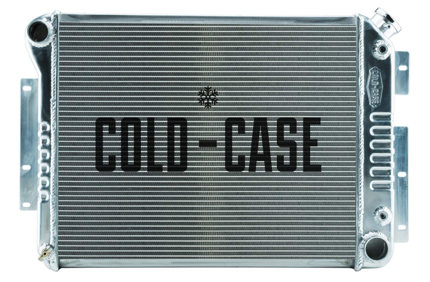 67-69 Camaro SB Radiator COLD - CASE AT, Silver