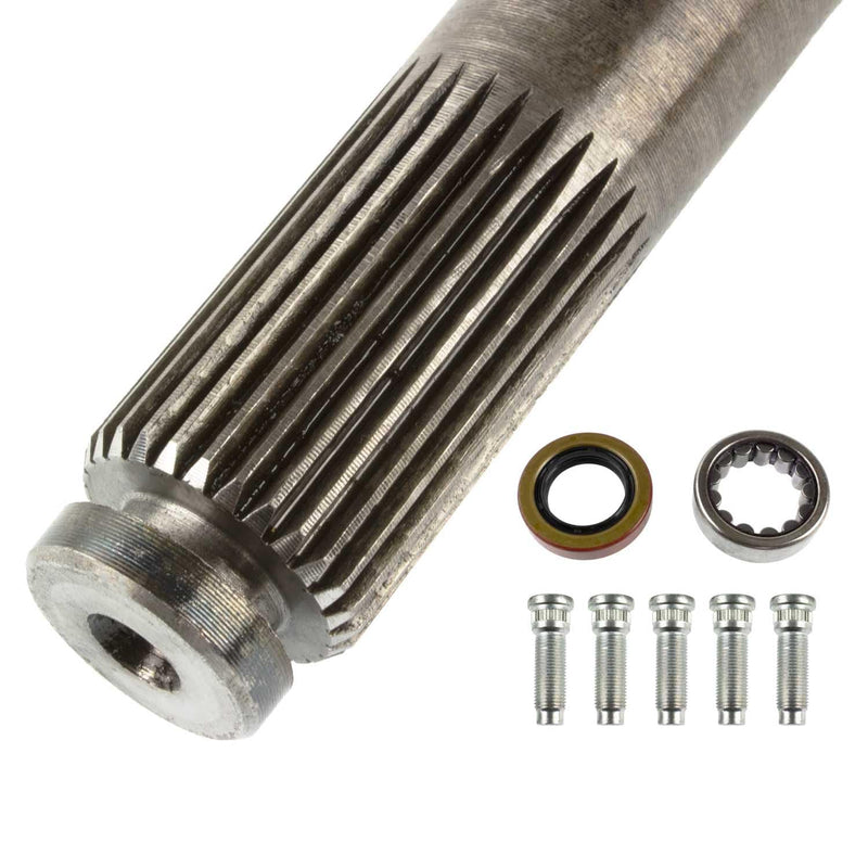 TEN Factory Bolt Pattern MG31136 Spline Drive Axle Shaft Assembly for Dana 35 Right Side 29.04" Length 27 Spline 5x4.5 Bolt Pattern Fits Jeep Wrangler/Cherokee/Grand Cherokee Replace 73624-1X 92-31286