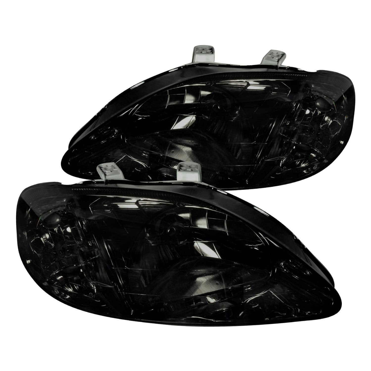 LH-CV99G-RS SPEC-D TUNING JDM Headlights- Smoke for 99-00 Honda Civic