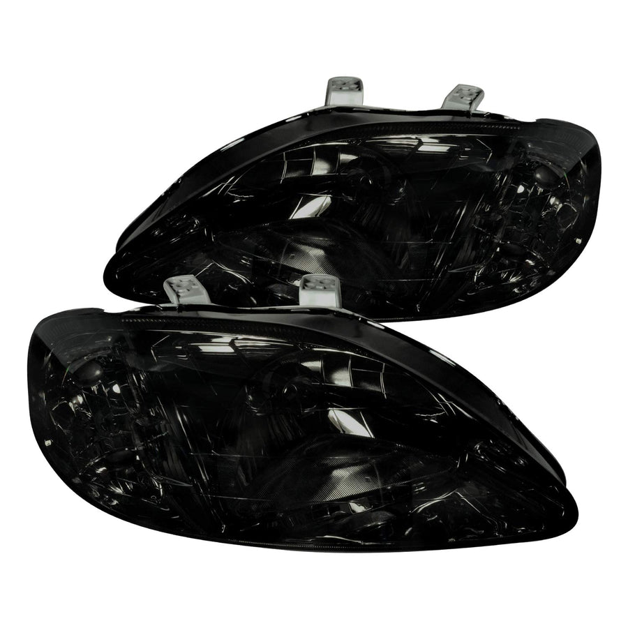 LH-CV99G-RS SPEC-D TUNING JDM Headlights- Smoke for 99-00 Honda Civic