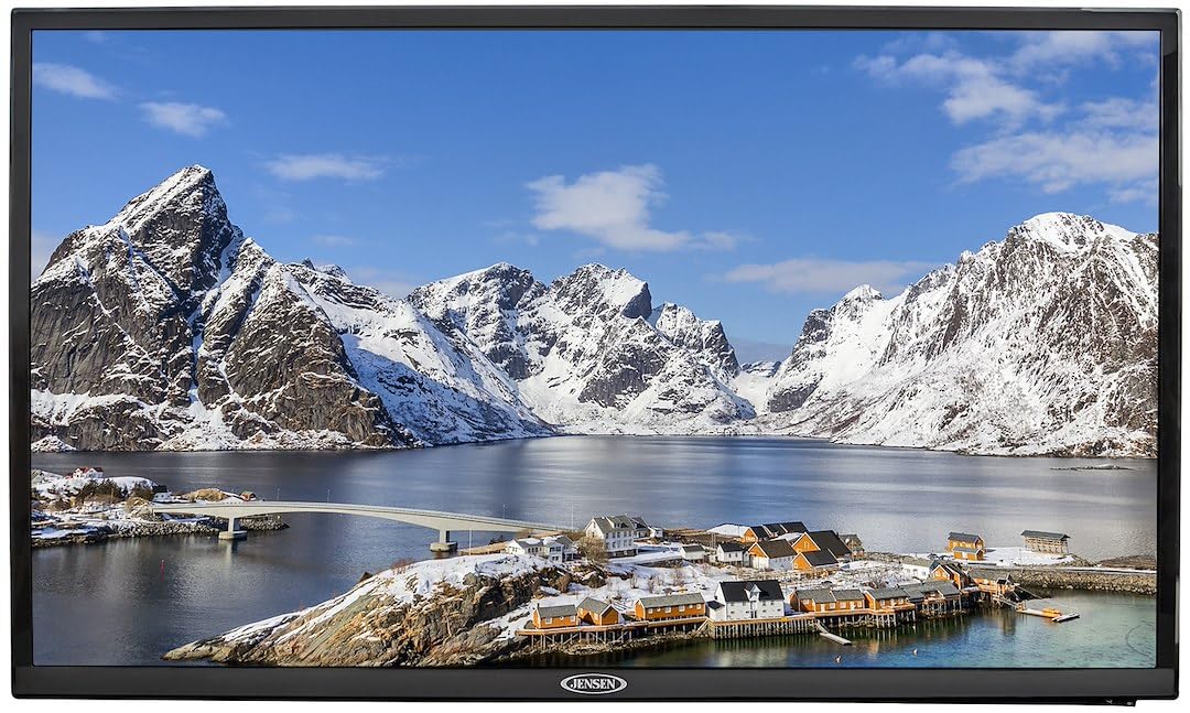 32" Jensen JE3223 TFT LED TV, Black; 110VAC; 50W; 1366x 768 Max Resolution; 2X HDMI Port; 1x USB; Wall Mountable; 190 Brightness; Earphone and Mini Audio Out; 178-degree Viewing Angle