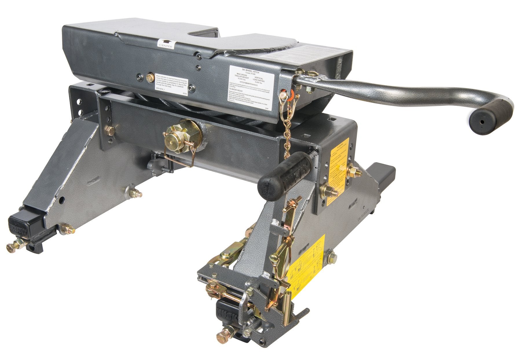 Husky 16K-W Wrap Around Jaw 5th Wheel Hitch with Glider, 16,000 lb Capacity 31667