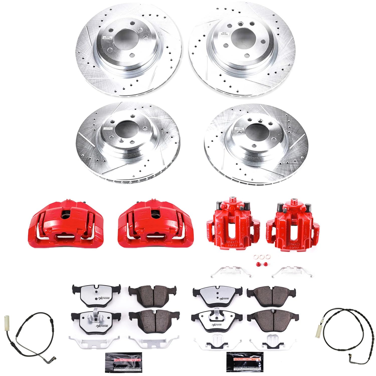 Power Stop Z26 Street Warrior KC5777-26 Front & Rear Brake Kit BMW