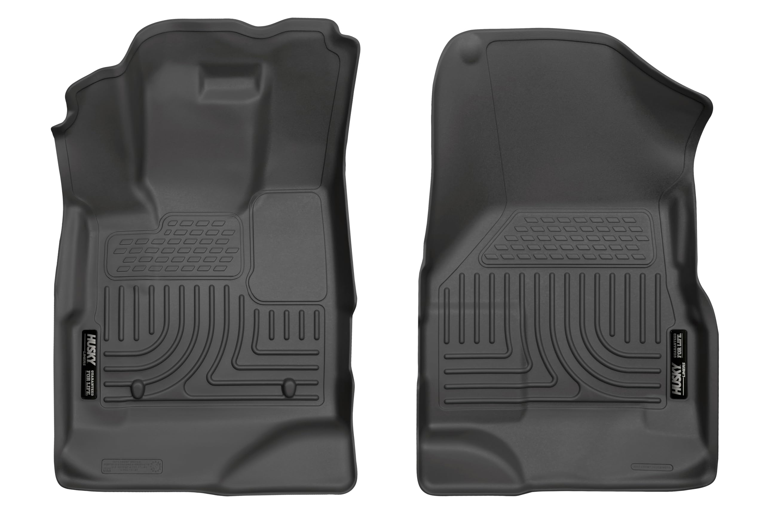 Weatherbeater Husky Liners Floor Mats | Fits 2010-2017 Chevrolet Equinox; 2010-2017 GMC Terrain | Front Row, 2-pc Black - 13361