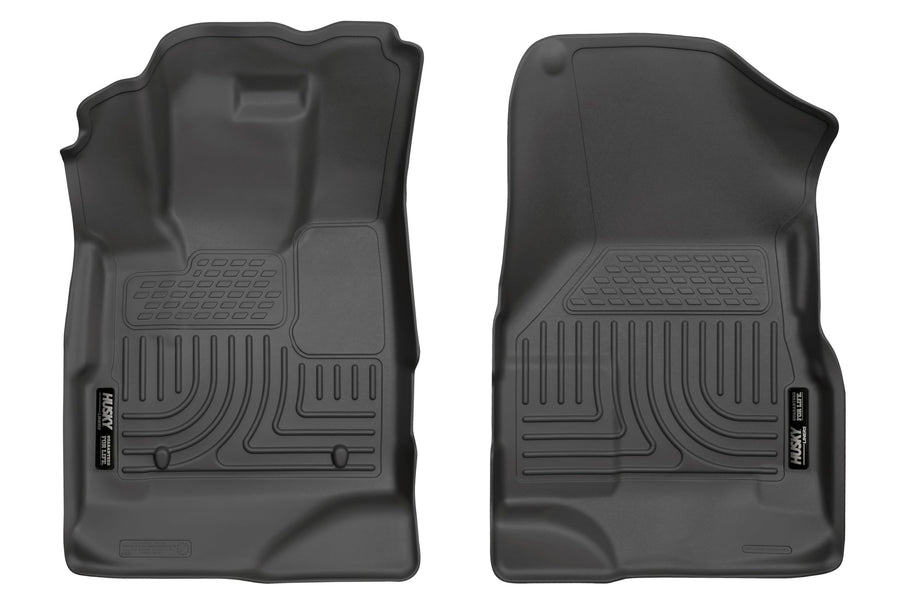 Weatherbeater Husky Liners Floor Mats | Fits 2010-2017 Chevrolet Equinox; 2010-2017 GMC Terrain | Front Row, 2-pc Black - 13361