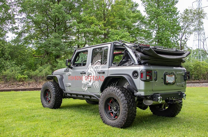 FB22179 Kentrol/Fishbone Offroad Rear Bumper Fits Jeep Wrangler