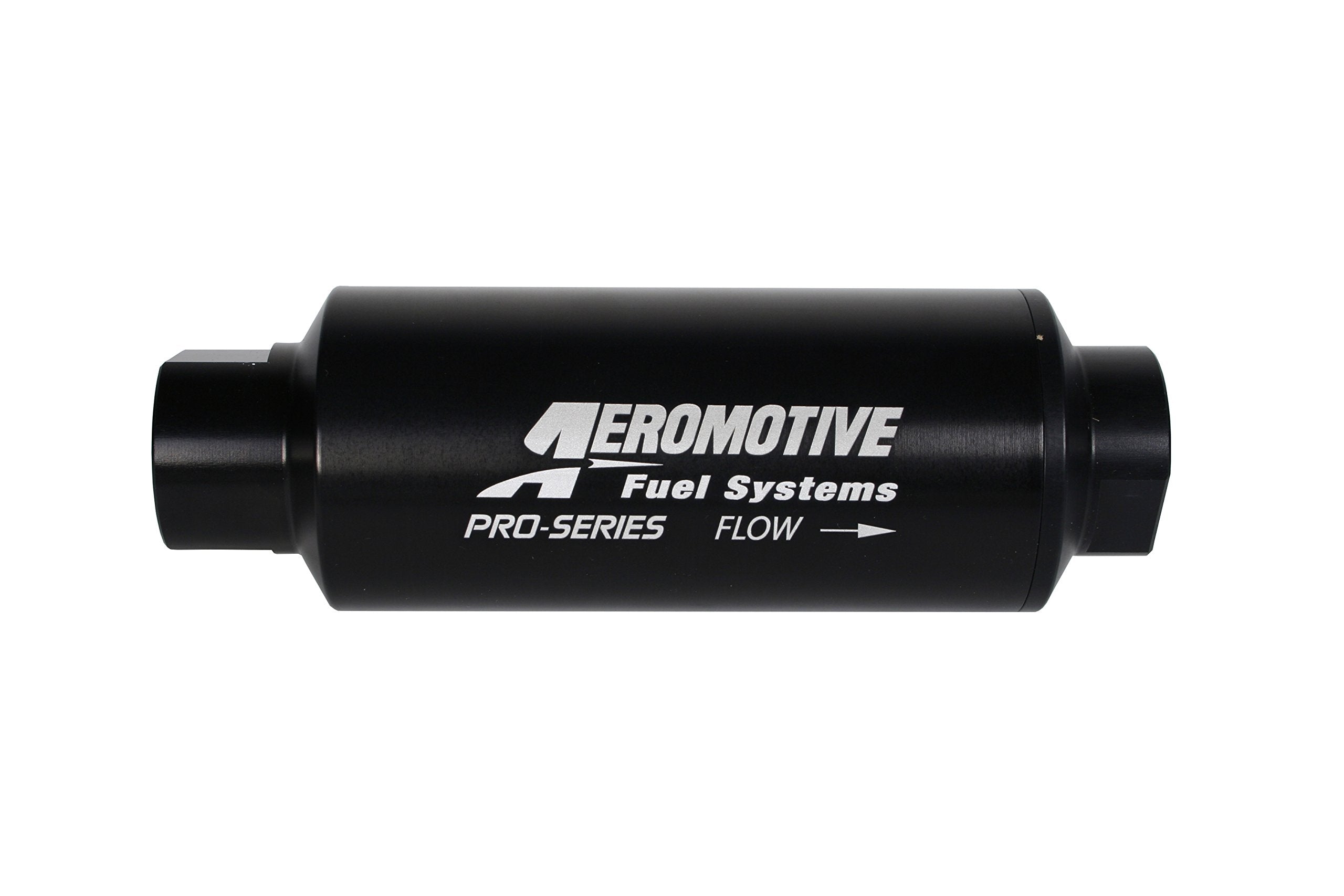 In-Line Aeromotive 12342 Filter, 40-Micron Stainless Mesh Element, ORB-12 Port, Nickel-Chrome, Pro-Series, 2-1/2" OD