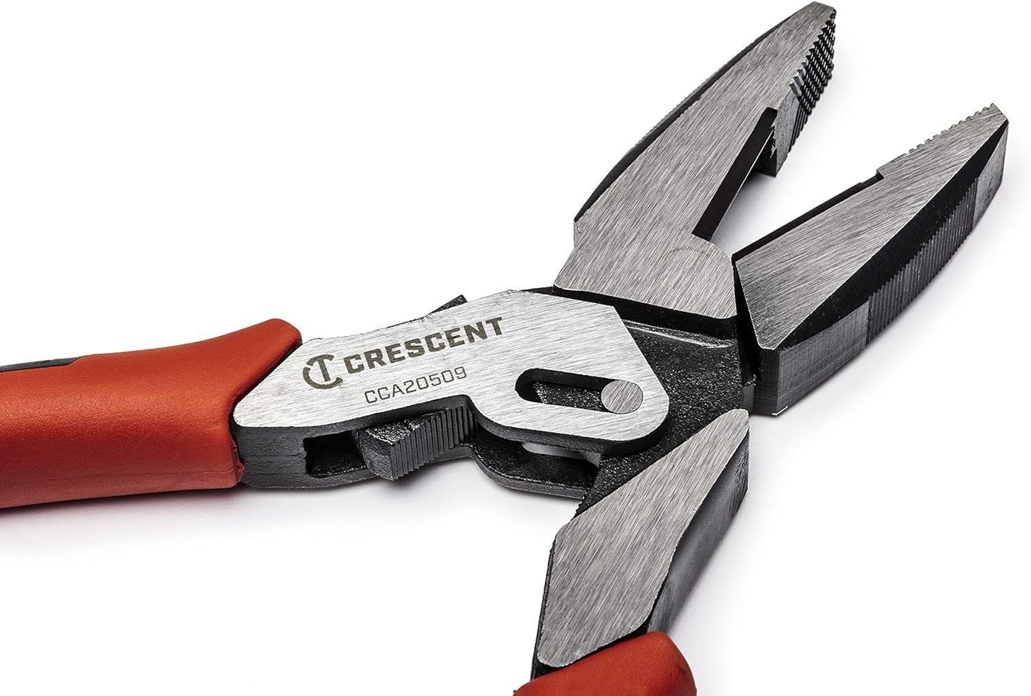 Crescent 9" Dual Material Lineman's Compound Action Pliers - CCA20509, Red