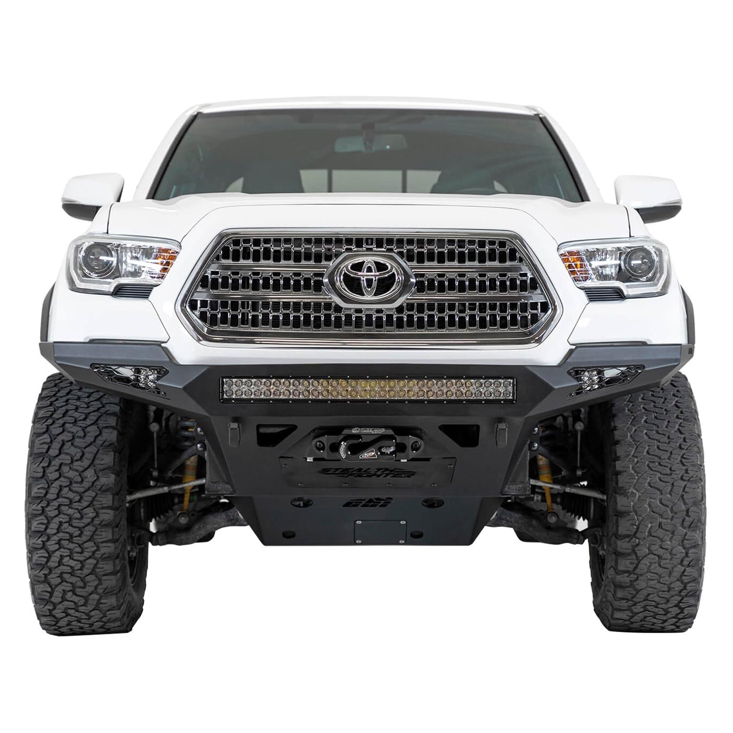 Toyota Tacoma Front Replacement Bumper fits Addictive Desert Designs F681202200103, Black