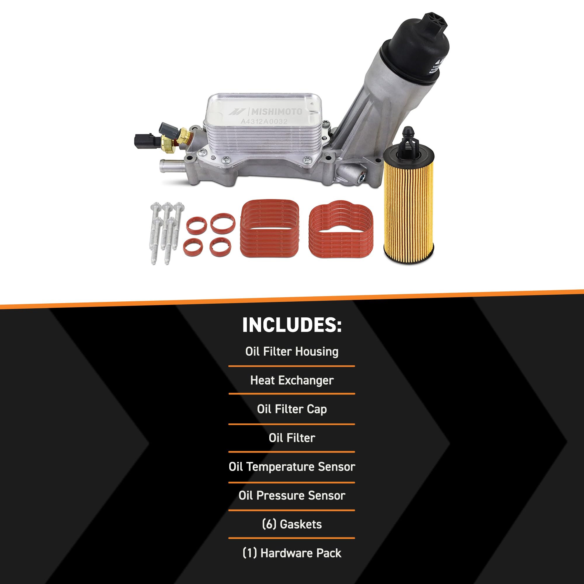 Mishimoto Oil Filter Housing Kit, Aluminum Compatible with Pentastar 3.6L & 3.2L, 2011-2017