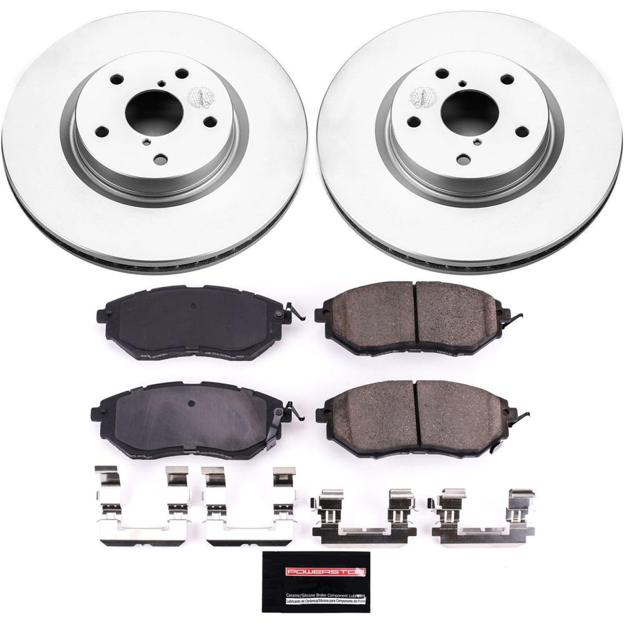 Power Stop Z17 Evolution Geomet Coated Brake Kit For Subaru B9 Tribeca, Subaru Outback, Subaru Legacy, Subaru WRX, Subaru Tribeca [Model Specific]
