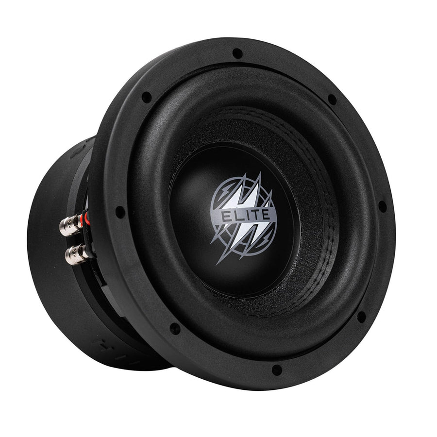 8 Inch Hifonics Elite Car Mount Subwoofer with Dual 4 Ohm Voice Coil Speaker 1200 Watt Peak Power Mobile Amplifier System, Black