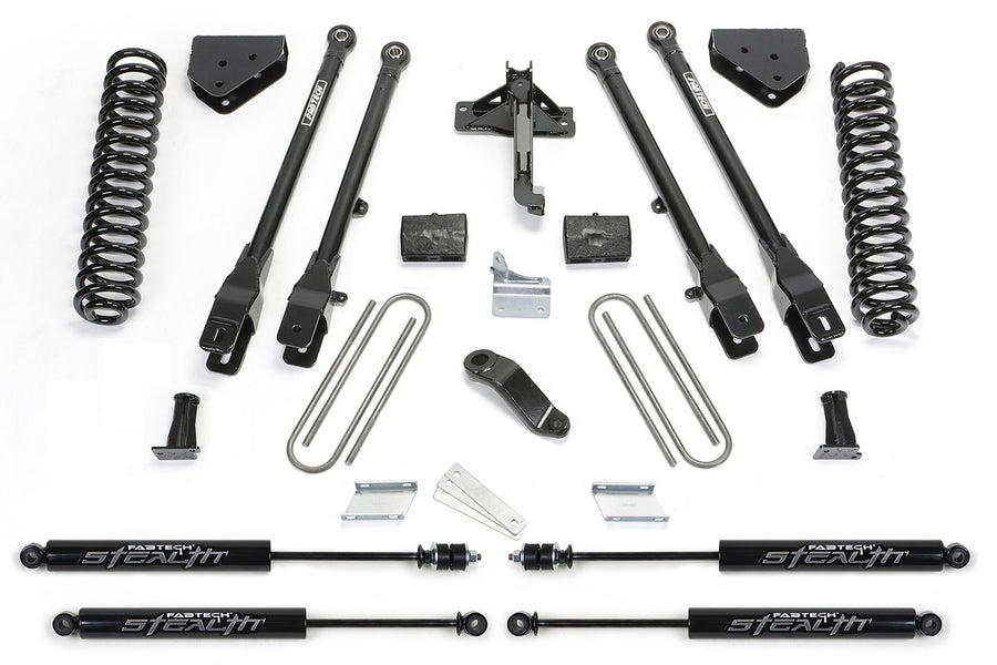 Fabtech 4 Link Lift System K2120M w/Stealth Monotube Shocks 6 in. Lift