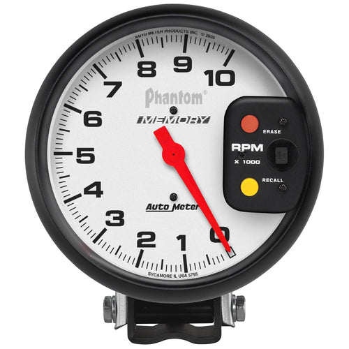 Auto Meter Phantom Memory Tachometer, 5.000 in. 5795