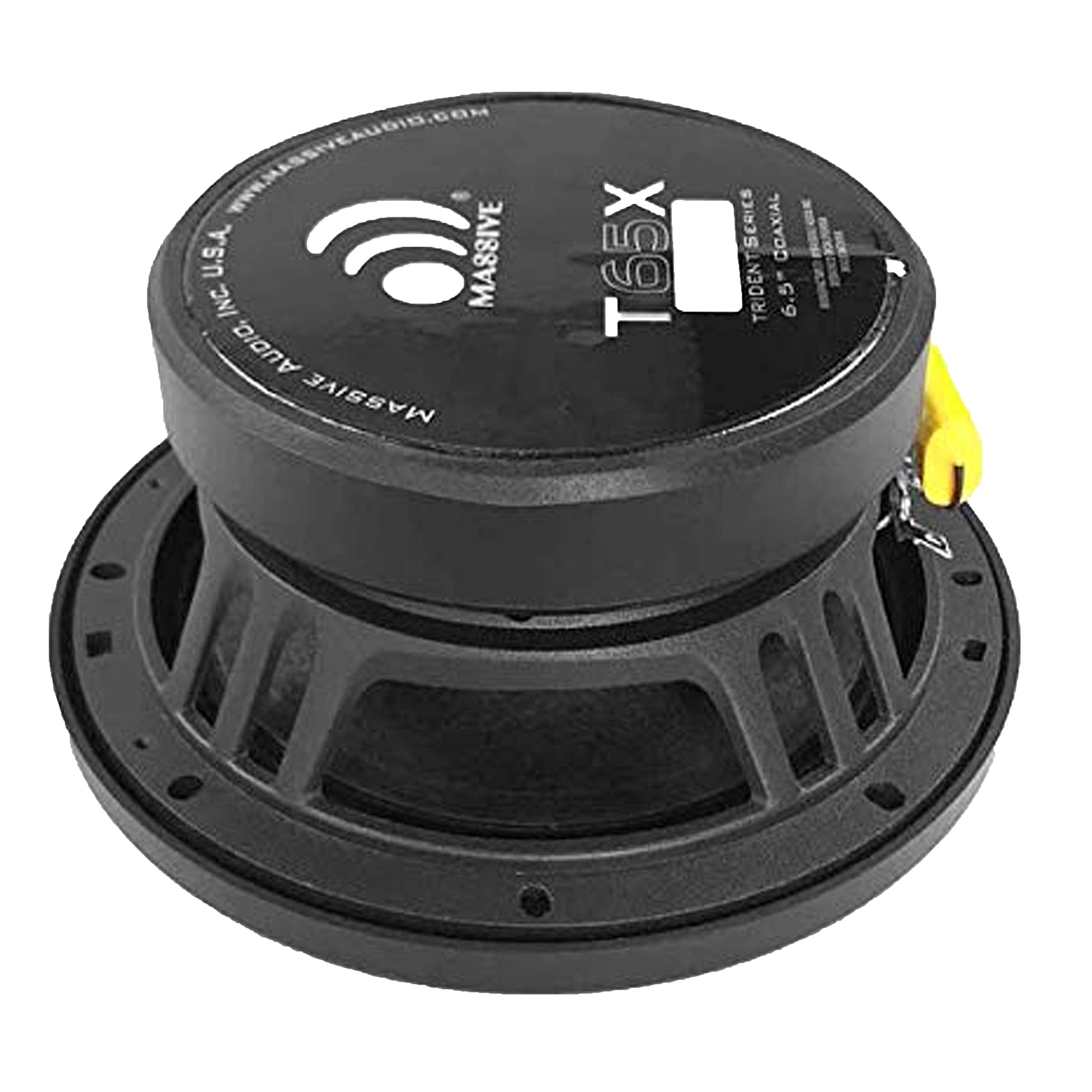 6.5” Marine Coaxial LED Speakers Massive Audio T65X | 120W RMS / 240W Max, IP65 Waterproof, RGB LED Lighting, UV Resistant, High-Fidelity Audio for Boats, UTV & Outdoor Systems