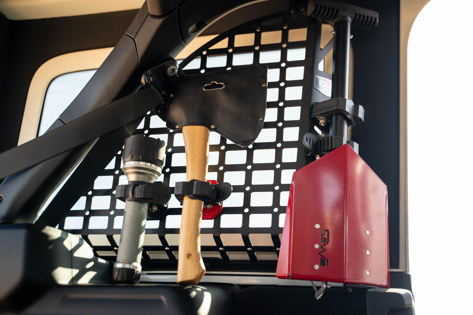 DV8 Offroad Molle Panel Quick Release Tool Mounts | Secures Your Tools & Accessories | Rotates for Endless Mounting Positions | Rubber & Aluminum Construction | 3 Color Varieties | Sold as a Pair