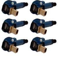 825765 MSD Ignition Coils, Blue, 6-Pack (3-Pin Connector)