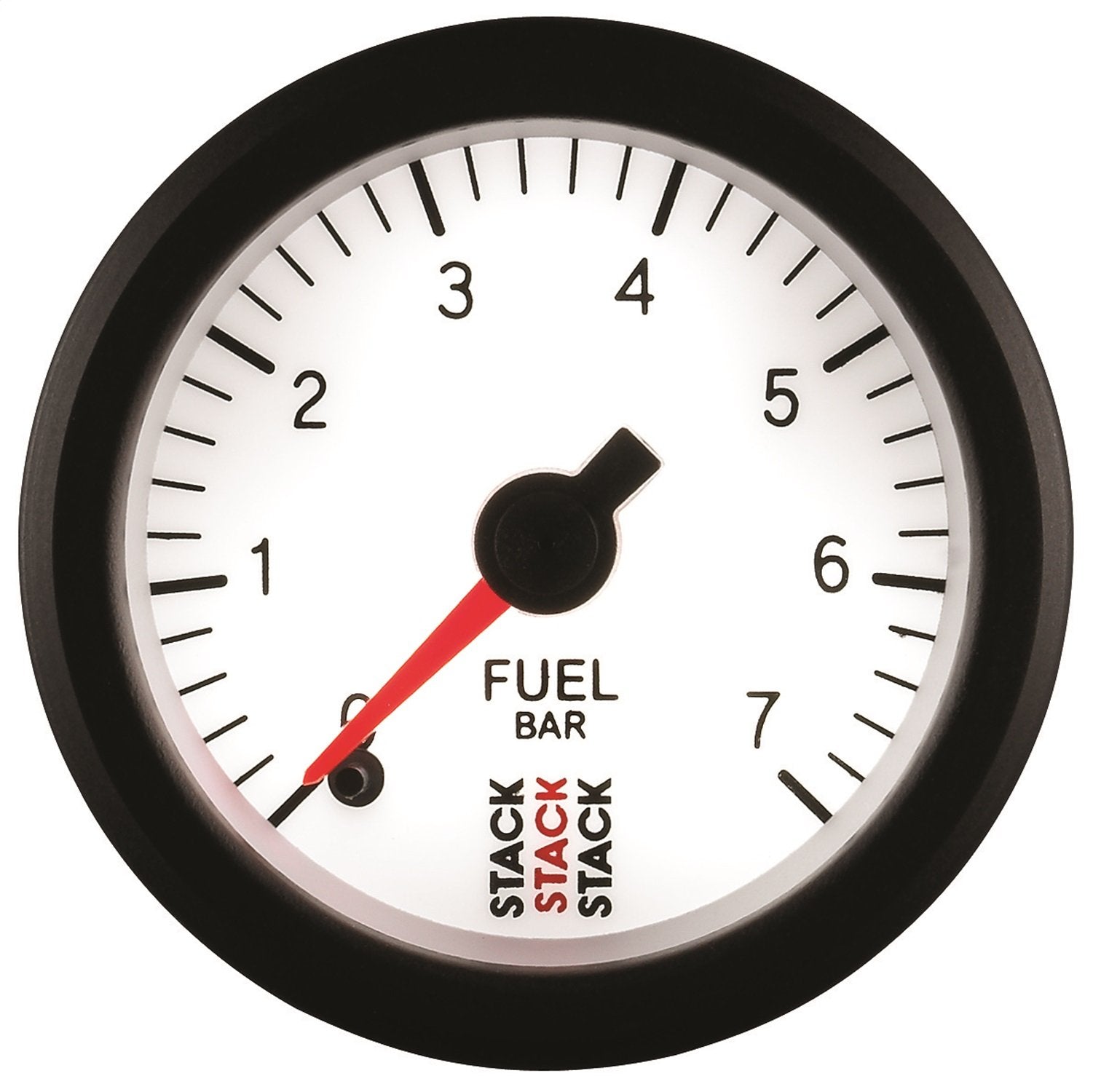 52mm M10 Male Stack ST3355 White 0-7 Bar Professional Stepper Motor Fuel Pressure Gauge