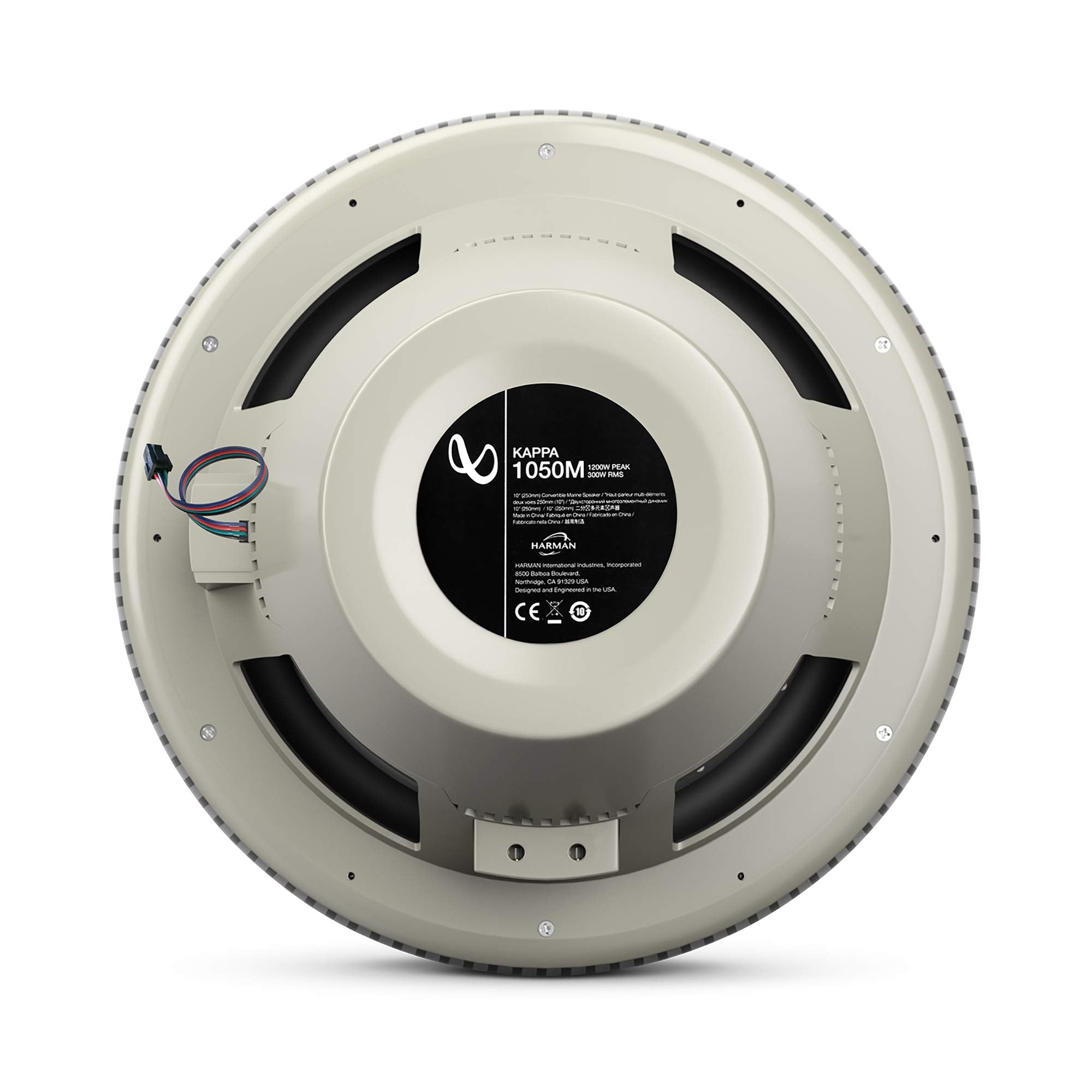 Kappa Marine KAPPA1050M Infinity - Titanium 10" Premium RGB LED Subwoofer