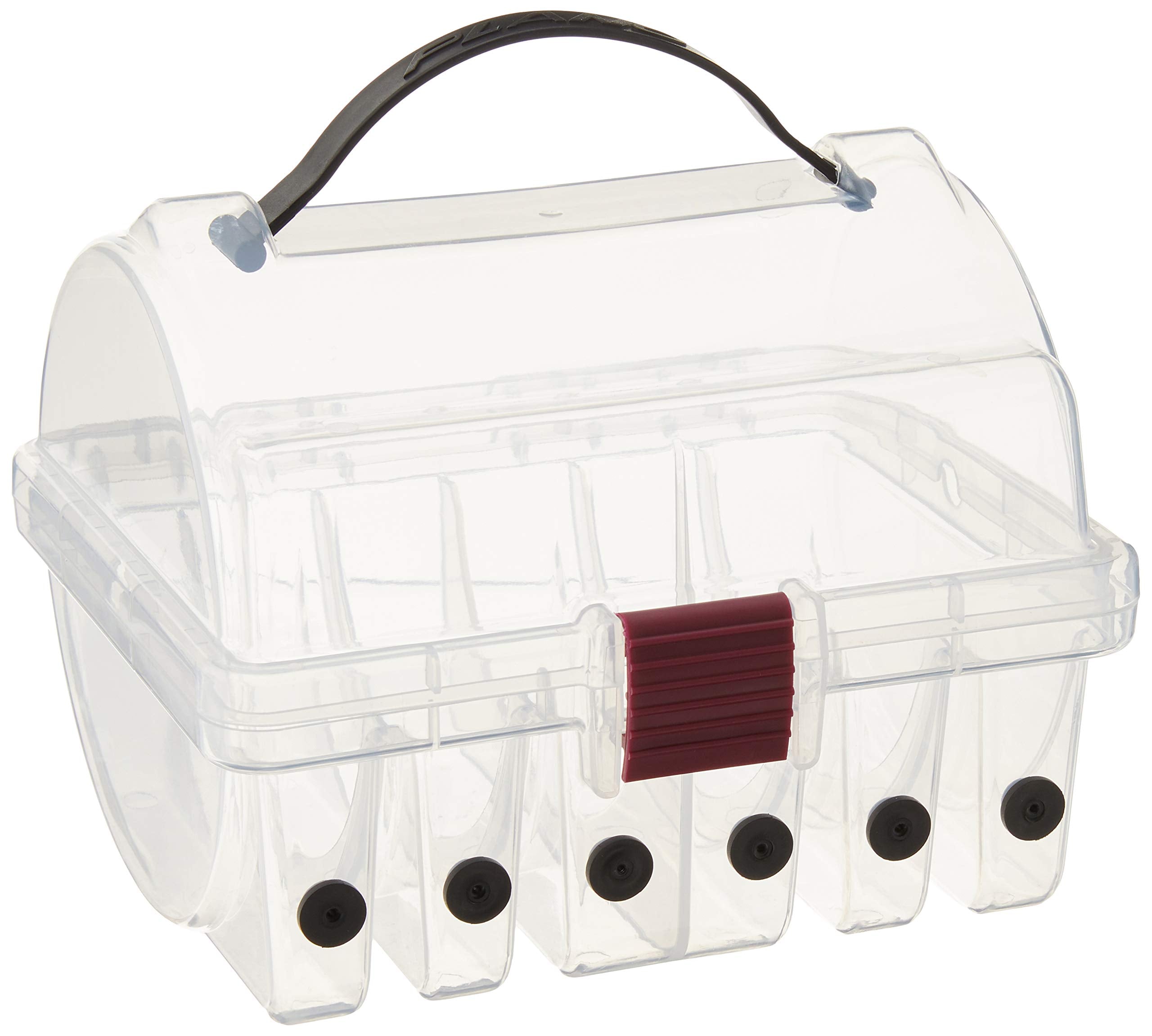 Leader Plano 108700 Spool Box, Clear, One Size, Transparent/Black