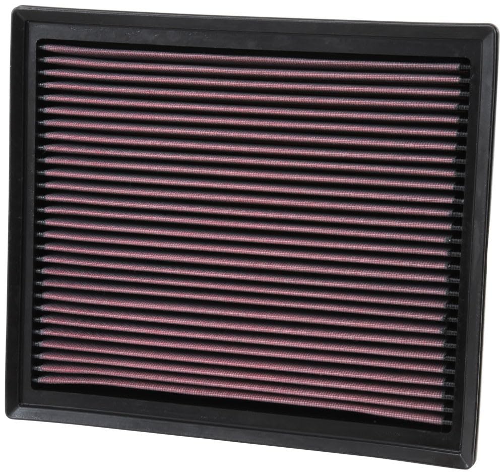 High-Flow K&N Original Lifetime Engine Air Filter: Increase Power: Premium, Washable: Compatible with 2014-2024 TOYOTA: Tacoma, Tundra, Sequoia, 33-5017