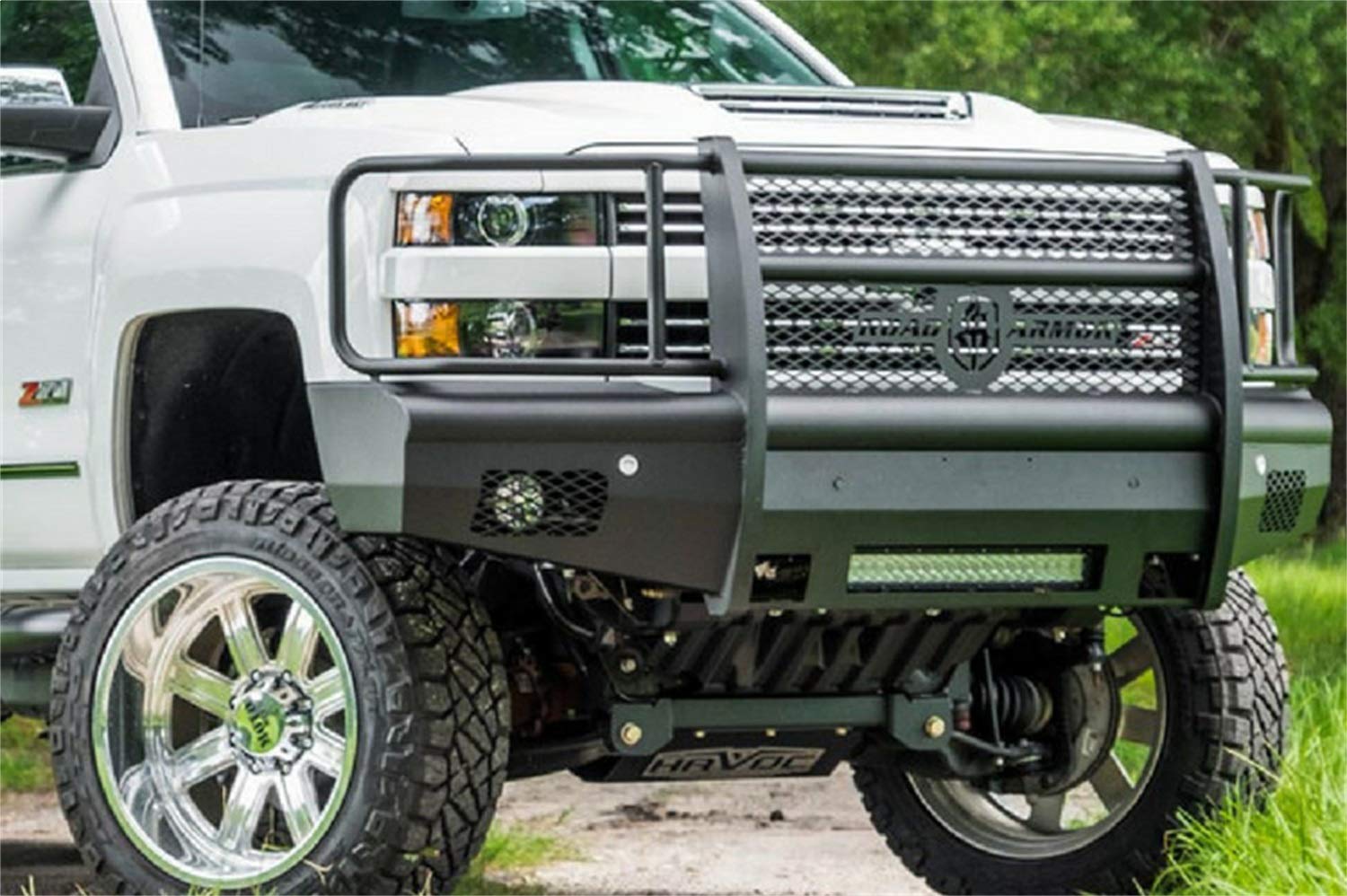 2015+ Chevy Hd Road Armor Vaquero Series Bumper With Full Guard, Non-winch Insert