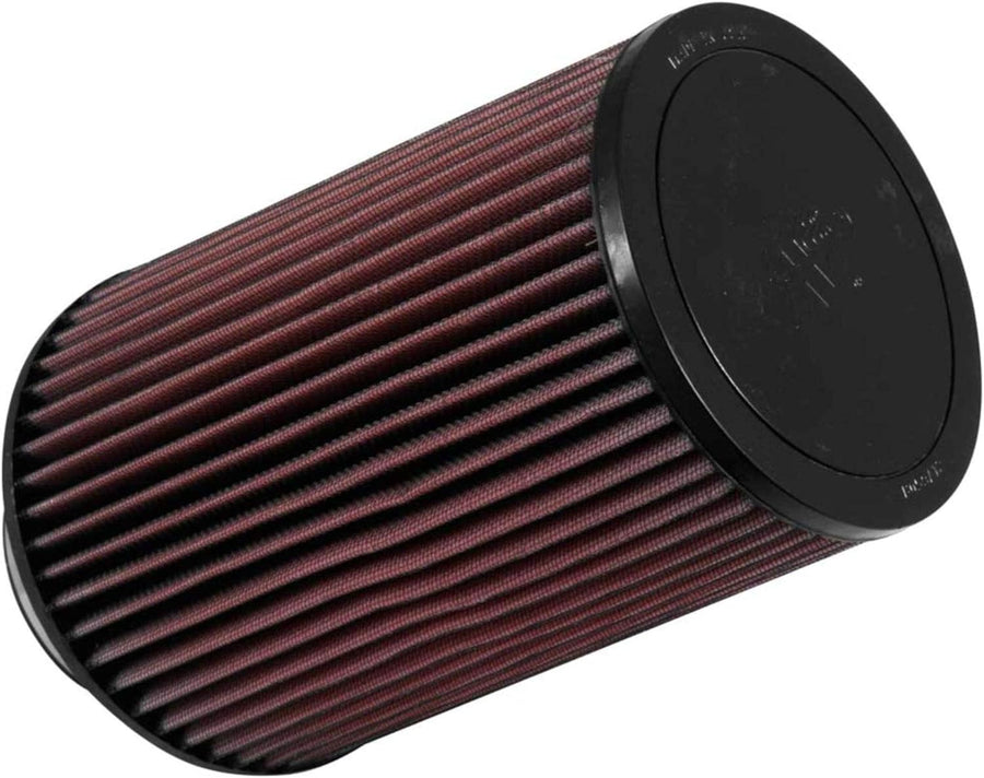 High-Flow K&N Original Lifetime Universal Clamp-On Air Filter: High Performance, Premium, Washable: Flange Diameter: 4 In, Filter Height: 9.5 In, Flange Length: 1.75 In, Shape: Round Tapered, RU-5045