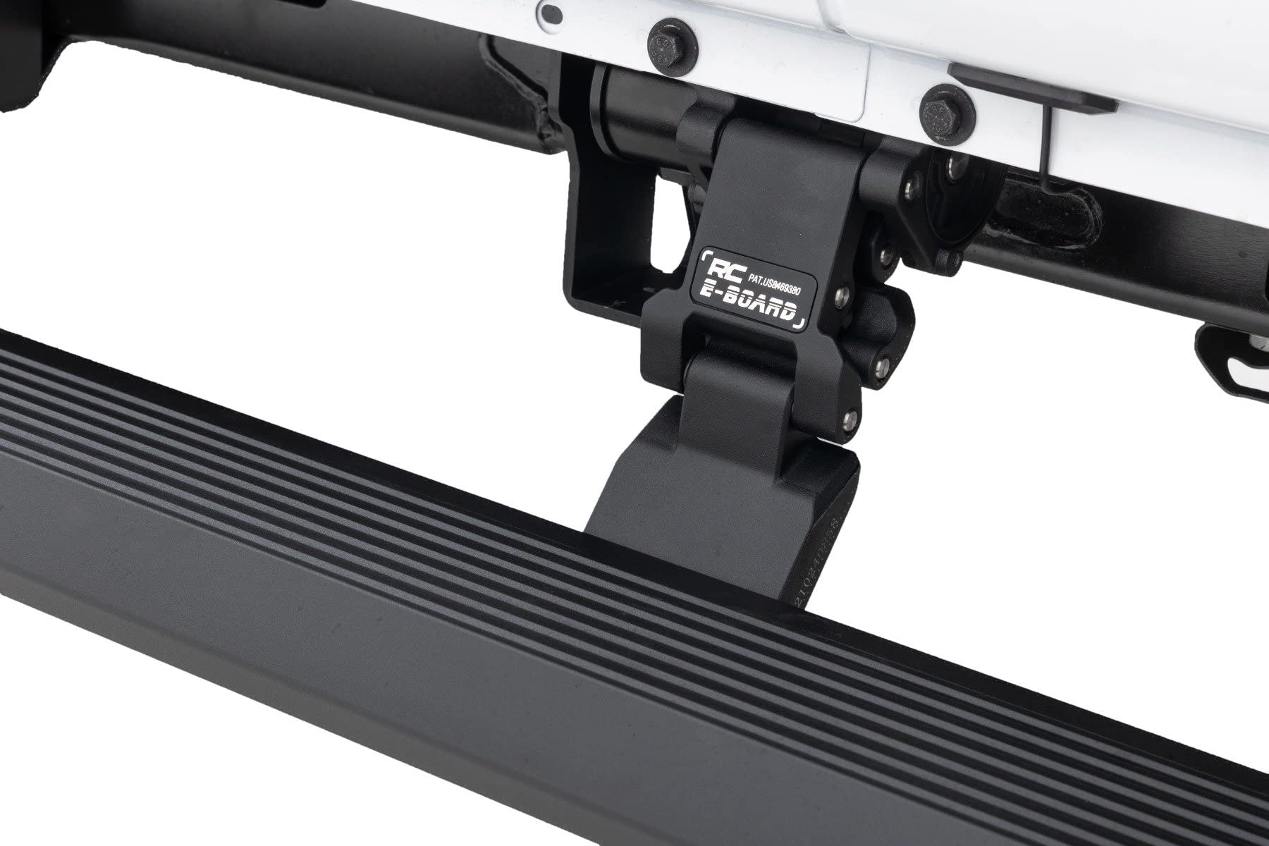 Rough Country Power Running Boards with LED Step Lights for Jeep Wrangler JL (2018-2025) 2-Door - Electric Dual Motor Powerstep Board & Retractable Truck Steps
