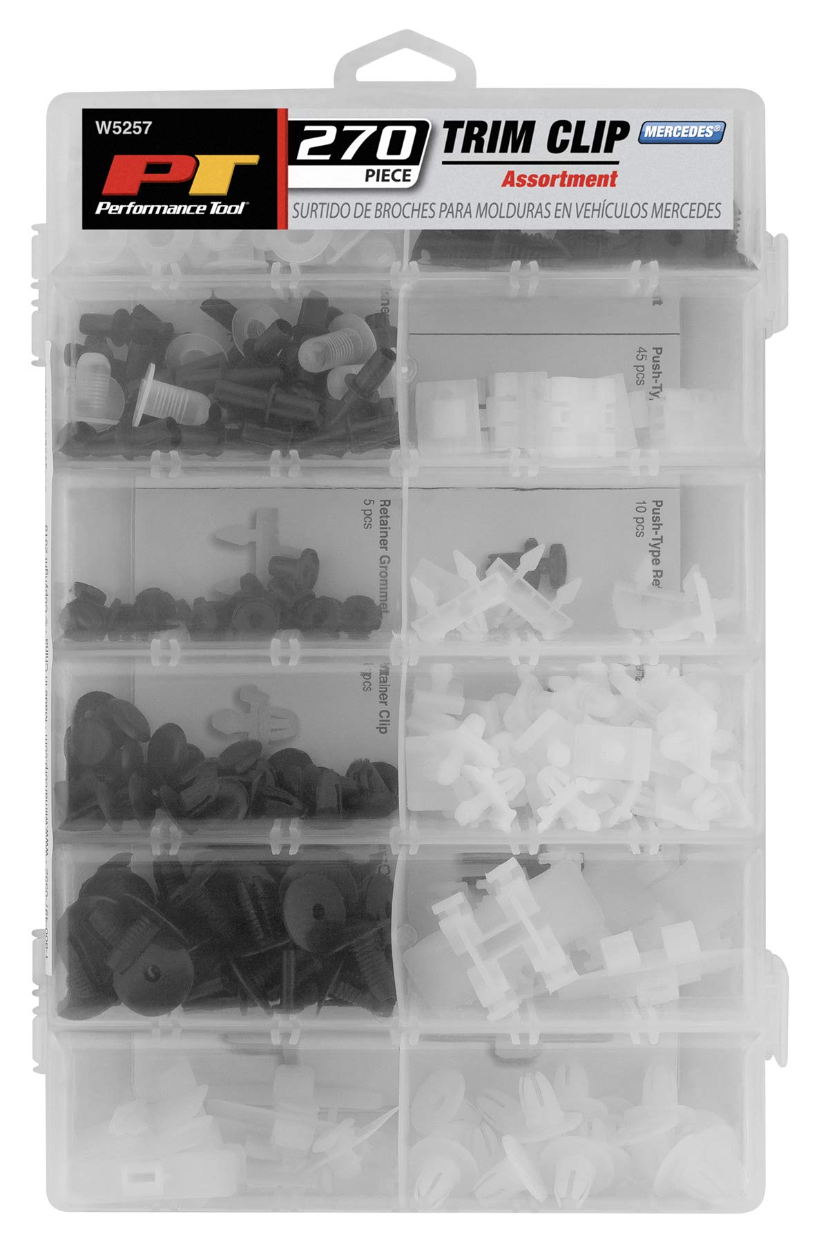 W5257 Performance Tool 270pc Mercedes Trim Clip