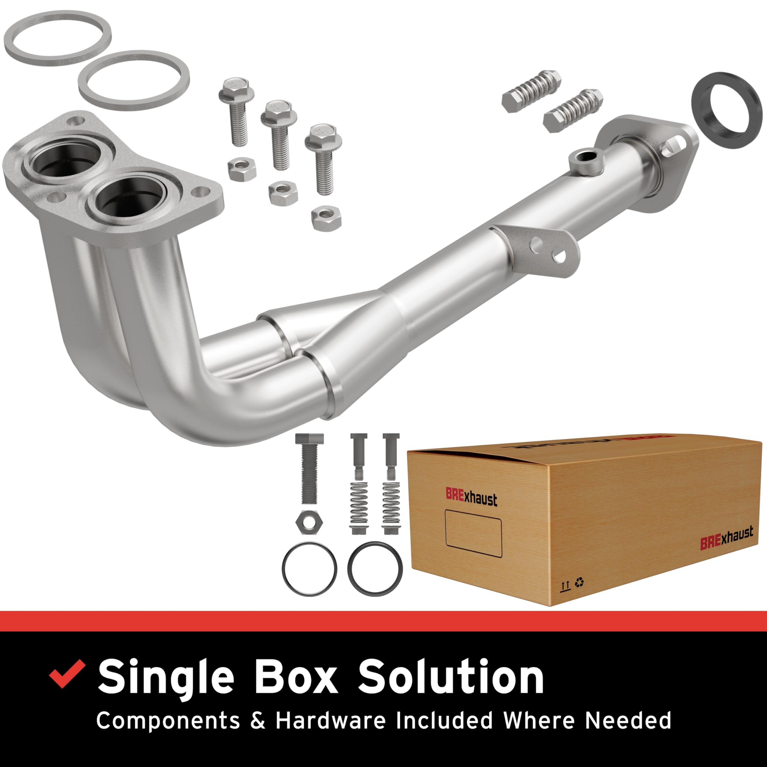 Replacement BRExhaust Front Pipe Kit 107-0024: Direct-Fit, Compatible with 97-01 CR-V 2.0L
