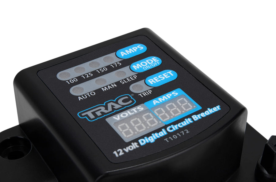 Trac Outdoors Digital Circuit Breaker with Display, 75-175 Amp - Design Innovative Eliminates the Inaccuracy of Thermal Breakers - Waterproof (69403)
