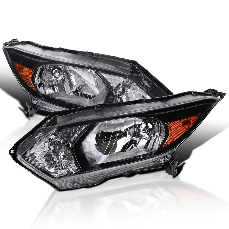 Shiny Black SPEC-D TUNING Headlights Compatible with 2016-2018 Honda HRV HR-V L+R Pair Head Light Lamp Assembly
