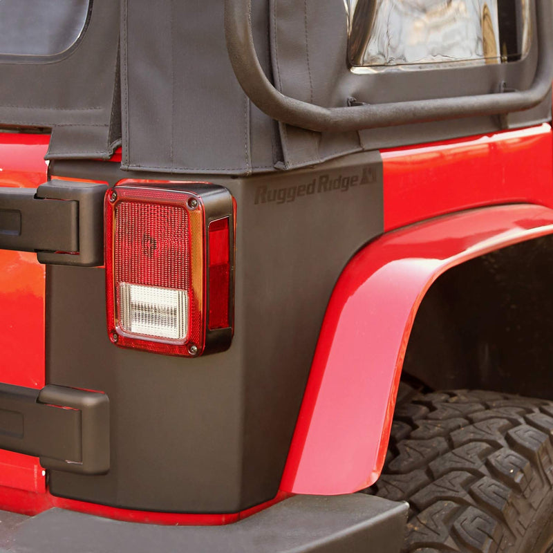 Rugged Ridge Body Armor Quarter Panel for Jeep Wrangler JK | Thermoplastic Olefin (TPO) | 11651.02 | Fits 2007-2018 Jeep Wrangler JK 2-Door