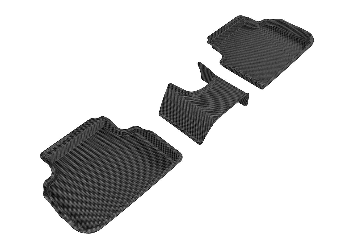 Kagu 3D MAXpider Custom Fit Floor Mat (Black) for 2016-2022 MINI Clubman - 2ND Row