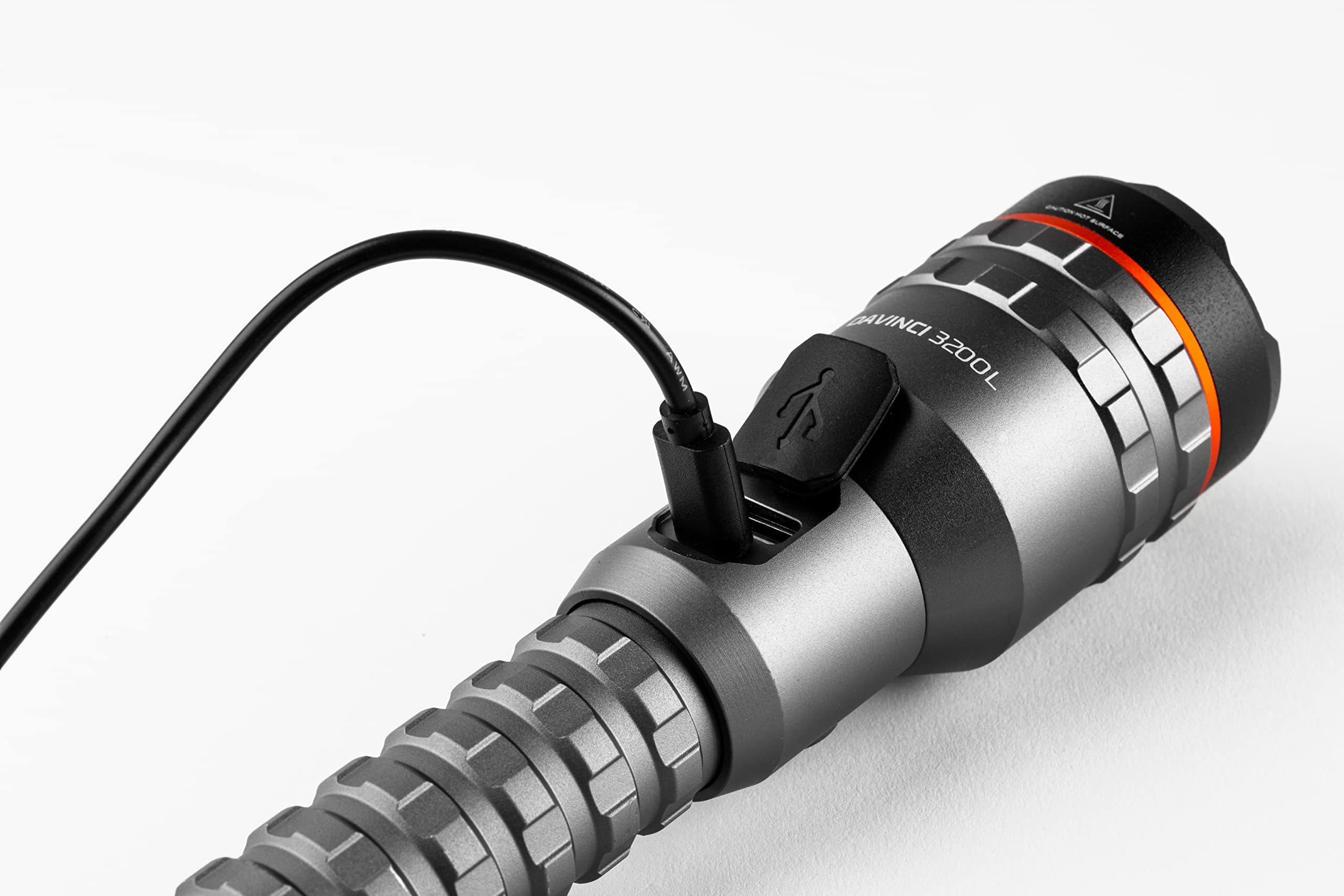 3200L NEBO DAVINCI Flashlight | 3200 Lumens, 4 Light Modes, Rechargeable Waterproof Light for EDC, Hiking & Camping, Handheld Power Bank to Charge Your Phone, Includes USB Charging Cable