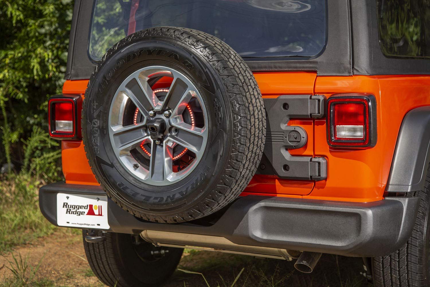 Rugged Ridge HD Tire Carrier | Hinge Casting, Black, Heavy Duty | 11546.56 | Fits 2018-2025 Jeep Wrangler JL