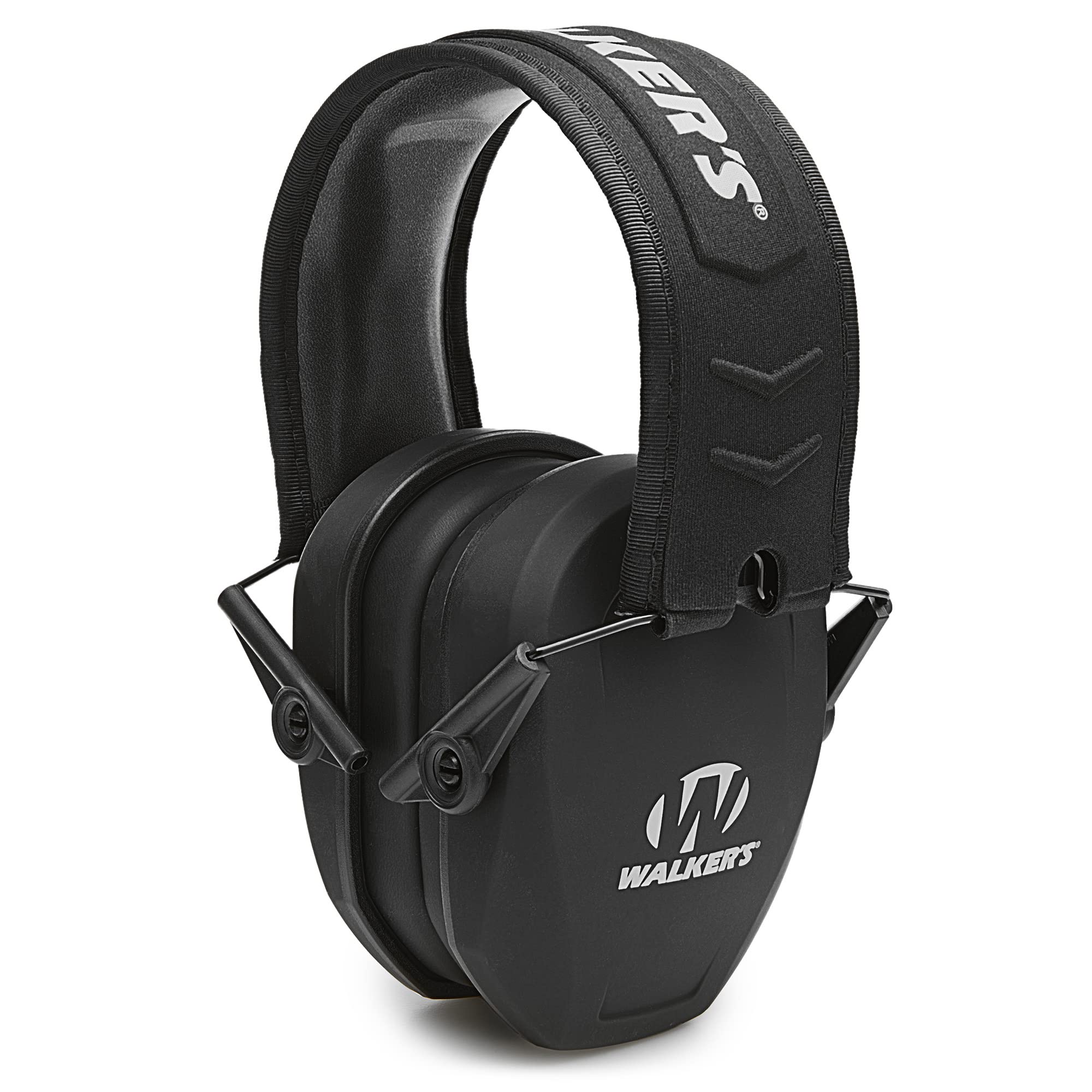 Walker's Passive Razor Slim Earmuff - Ultra Low-Profile Earcups - Black