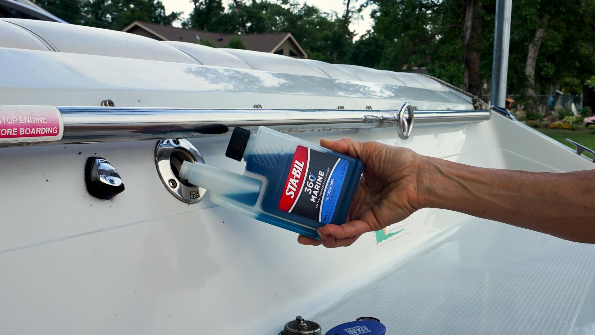 STA-BIL 360 Ethanol Treatment Marine and Fuel Stabilizer - Prevents Corrosion - Helps Clean Fuel System For Improved In-Season Performance - Treats Up To 80 Gallons, 8 fl. oz. (22260)