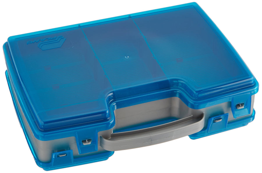 Plano 2 Sided Large Tackle Box, Metallic Gray & Blue, Medium