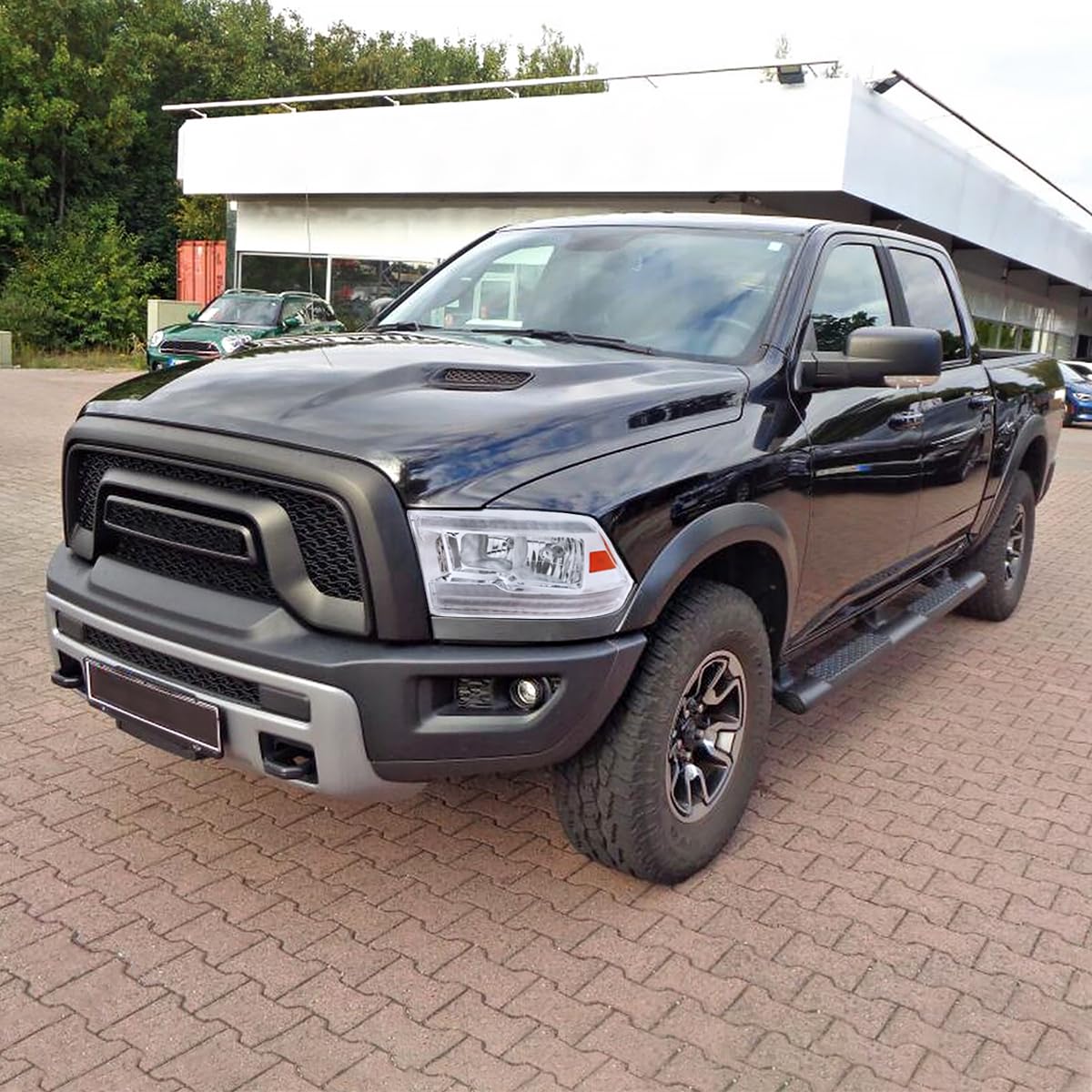 Switchback Sequential LED Signal Strip Headlights SPEC-D TUNING w/Startup Animation Compatible with 2009-2018 Dodge Ram 1500, 2010-2018 Ram 2500 3500, Left + Right Pair Headlamps Assembly