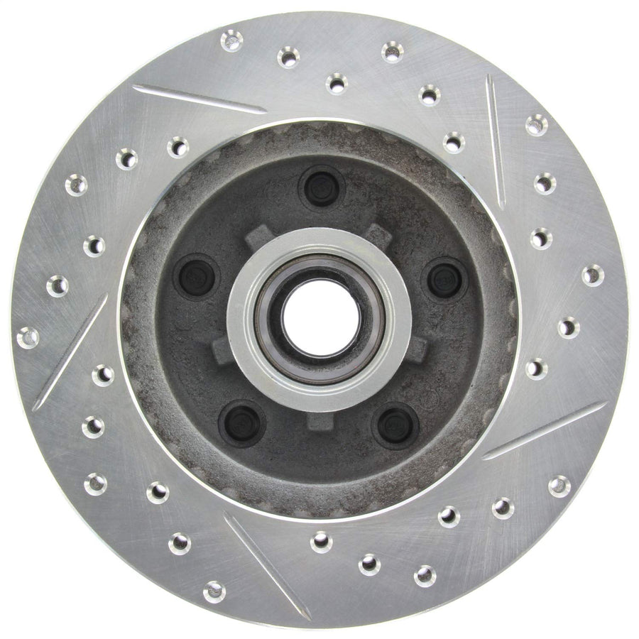 StopTech 227.62013R Brake Rotor Select Sport Drilled and Slotted; Front Right