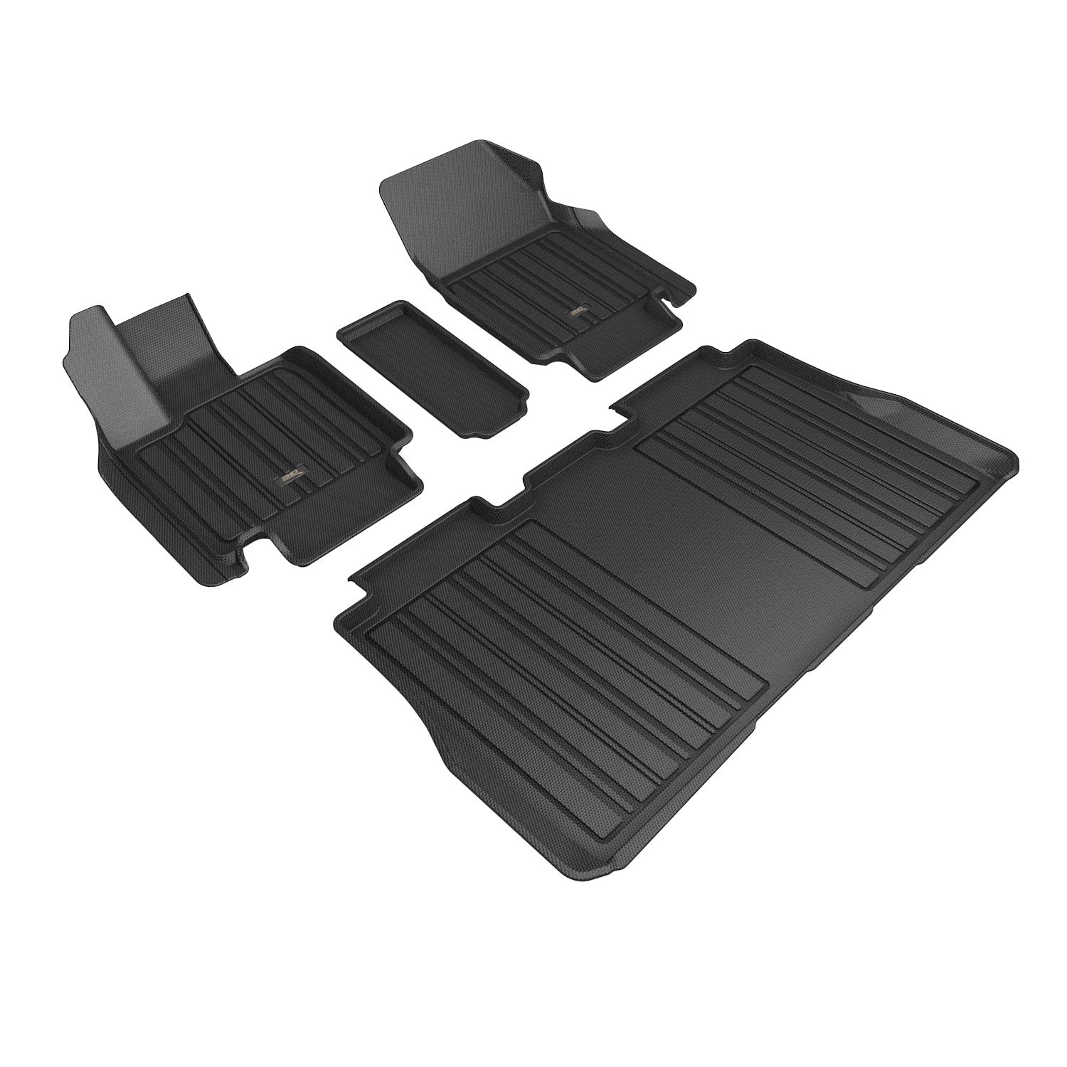 Custom Fit 3D MAXpider Elitect Floor Mat (Black) Compatible with Tesla Cybertruck 2024-2026 - R1 R2