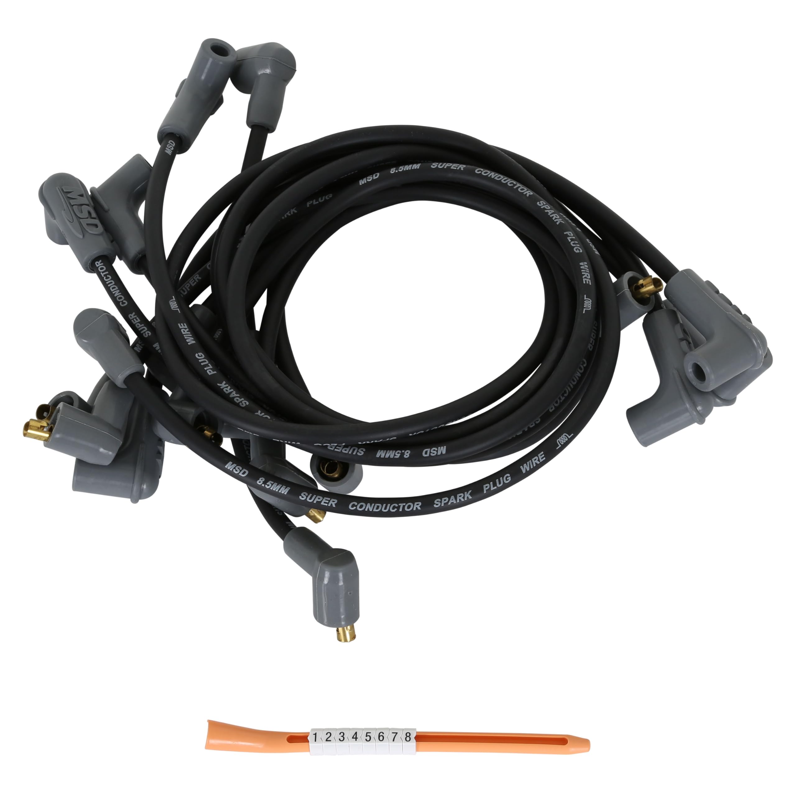Super Conductor MSD 31653 Spark Plug Wire Set, Black