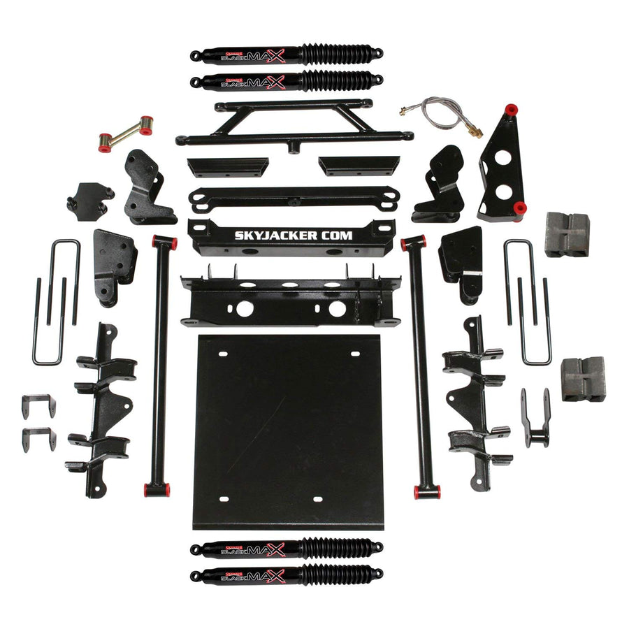Skyjacker Suspension Lift Kit C4636K-B w/Shock Black MAX Shocks 4.5-6 in. Lift Incl. Blocks U-Bolts