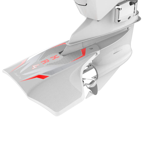HYDROFOILS STINGRAY - XR4 Senior Hydrofoils for 40-300 hp Boats (White) - Perfect for Water Skiing, Wakeboarding, Tubing - Engine Stabilizer Fins for Outboard/Outdrive Motors - Made in The USA
